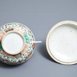 A Chinese famille verte tureen and cover, Kangxi — 照片 7