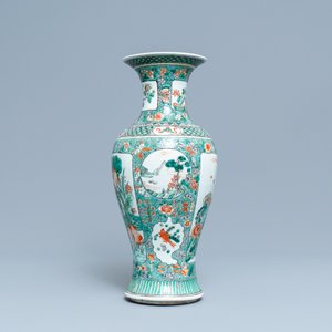 A Chinese famille verte vase, 19th C. — photo 4