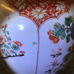 A Chinese famille verte vase with a carved wooden cover, Kangxi — photo 10