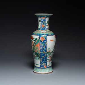 A Chinese famille verte vase with warriors on horseback, 19th C. — 照片 2