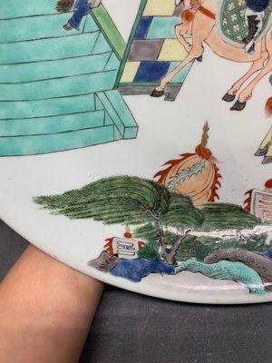 A Chinese famille verte 'warrior' dish, Kangxi — photo 9