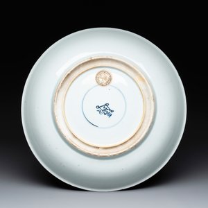 A Chinese famille verte 'warrior' dish, Kangxi — photo 2