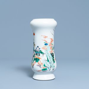 A Chinese famille verte 'warriors' vase, Kangxi mark, 19th C. — 照片 2