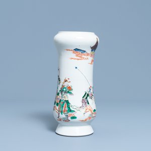 A Chinese famille verte 'warriors' vase, Kangxi mark, 19th C. — 照片 4