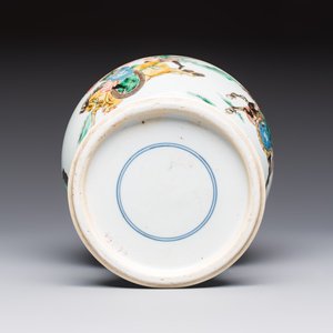 A Chinese famille verte 'Warriors' vase, Kangxi — photo 7