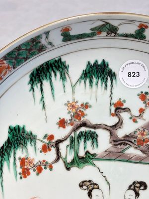 A Chinese famille verte 'Xi Xiang Ji' dish, Kangxi — foto 5