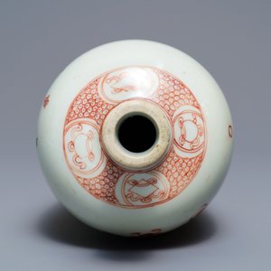 A Chinese famille verte 'Zhong Kui' vase, Kangxi — 照片 5