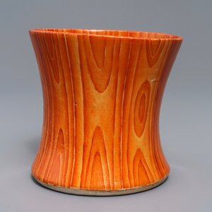 A Chinese 'faux bois' brush pot, 19/20th C. — 照片 4