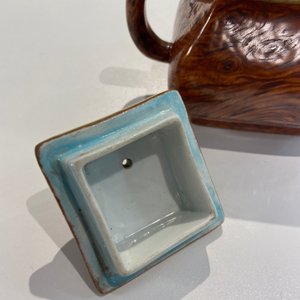 A Chinese 'faux-bois' teapot and cover, Qianlong mark, Republic — 照片 11