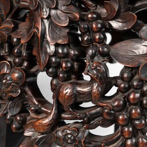 A Chinese finely carved hongmu marble top oval table, Canton, 19th C. — photo 12