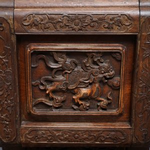 A Chinese finely carved wooden display stand, 19th C. — 照片 12