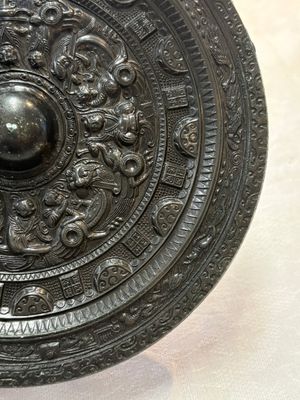 A Chinese finely cast 'immortals' bronze mirror, Wu Zuo Ming Jing 吾作明鏡 mark, Eastern Han — photo 5