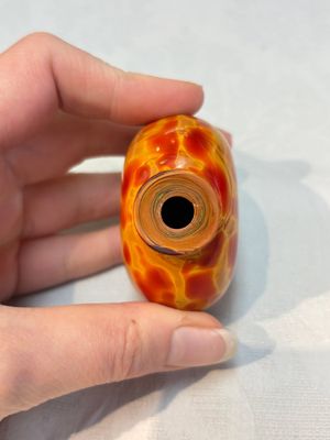 A Chinese 'Fired Up' glass snuff bottle, probably from the imperial Beijing glass workshop, 1720-1840 — photo 7
