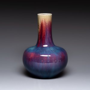 A Chinese flambé-glazed bottle vase, 19th C. — photo 5