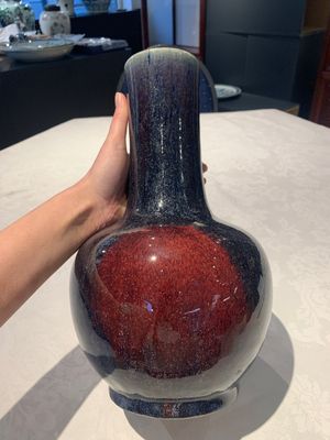 A Chinese flambé-glazed bottle vase, 19th C. — photo 2