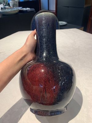 A Chinese flambé-glazed bottle vase, 19th C. — photo 5
