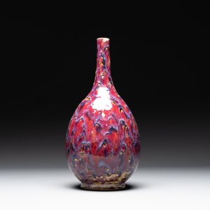 A Chinese flambé-glazed bottle vase, 19th C. — 照片 4