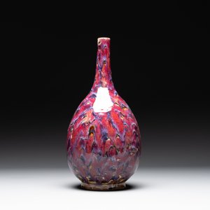 A Chinese flambé-glazed bottle vase, 19th C. — foto 2
