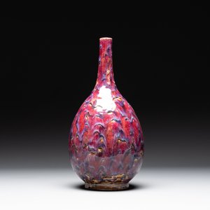 A Chinese flambé-glazed bottle vase, 19th C. — foto 3