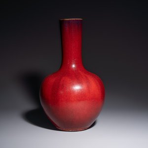 A Chinese flambé-glazed bottle vase, 19th C. — foto 1