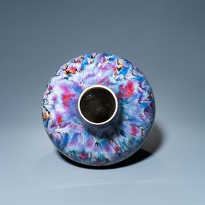 A Chinese flambé-glazed bottle vase, 19th C. — photo 5