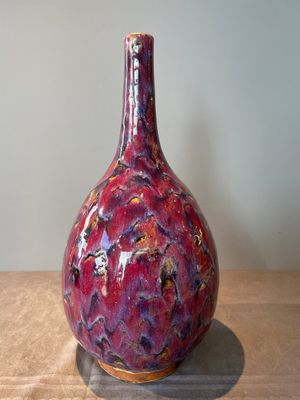 A Chinese flambé-glazed bottle vase, 19th C. — 照片 3