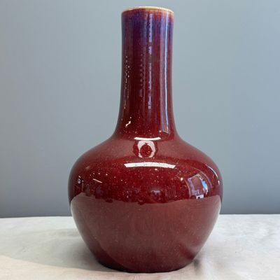 A Chinese flambé-glazed bottle vase — photo 1