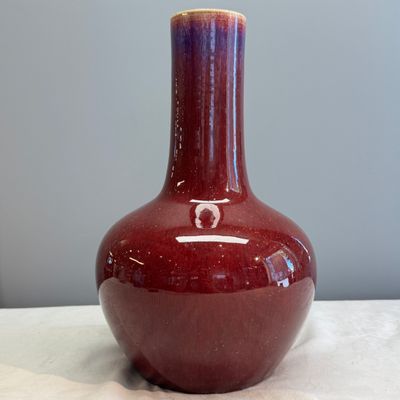 A Chinese flambé-glazed bottle vase — photo 2