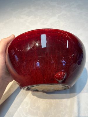A Chinese flambé-glazed bowl and a copper-red-glazed tripod censer, 19th C. — foto 2