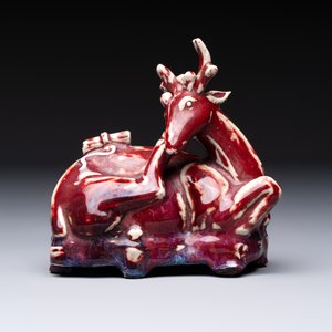 A Chinese flambé-glazed deer, 18/19th C. — photo 2