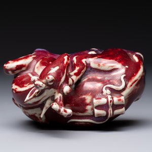 A Chinese flambé-glazed deer, 18/19th C. — photo 6