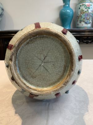A Chinese flambé-glazed ge-type-ground bottle vase, 19th C. — foto 7
