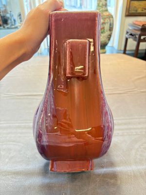 A Chinese flambé-glazed 'hu' vase, 18th C. — 照片 3