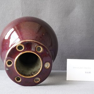 A Chinese flambé-glazed 'lotus pod-mouth' vase, 18/19th C. — photo 11