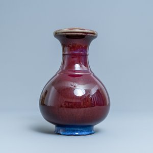 A Chinese flambé-glazed 'lotus pod-mouth' vase, 18/19th C. — photo 4