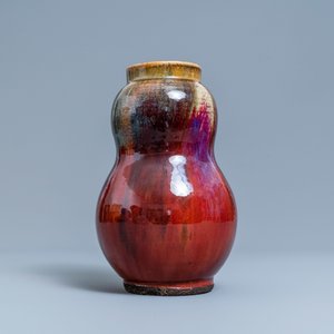 A Chinese flambé-glazed pear-shaped vase, 19th C. — 照片 4