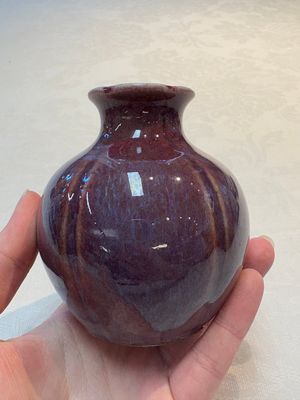 A Chinese flambé-glazed 'pomegranate' vase, 18/19th C. — photo 1