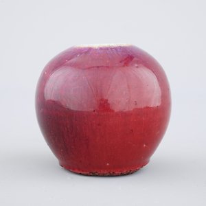 A Chinese flambe-glazed porcelain ink jar, 19th C. — photo 3