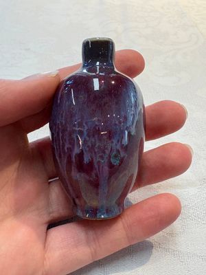 A Chinese flambé-glazed snuff bottle, 18/19th C. — photo 1