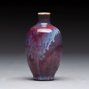 A Chinese flambé-glazed snuff bottle, 18/19th C. — photo 1