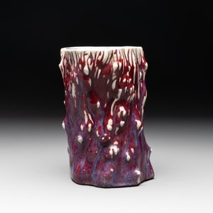 A Chinese flambé-glazed trunk-shaped brush pot, 19th C. — photo 5