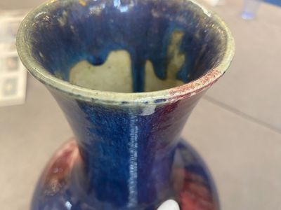 A Chinese flambé-glazed vase, 18/19th C. — photo 6