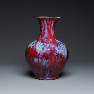 A Chinese flambé-glazed vase, 18/19th C. — photo 4