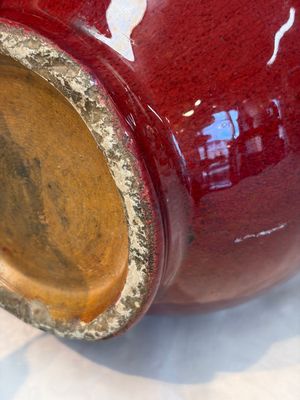 A Chinese flambé-glazed vase and a jar with wooden cover, 19th C. — 照片 11