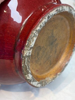 A Chinese flambé-glazed vase and a jar with wooden cover, 19th C. — 照片 10