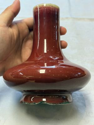 A Chinese flambé-glazed vase of compressed form, 19th C. — foto 5