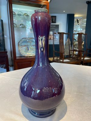 A Chinese flambé-glazed vase with 'chilong' handles, 18th C. — foto 4