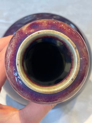 A Chinese flambé-glazed vase with 'chilong' handles, 18th C. — foto 6