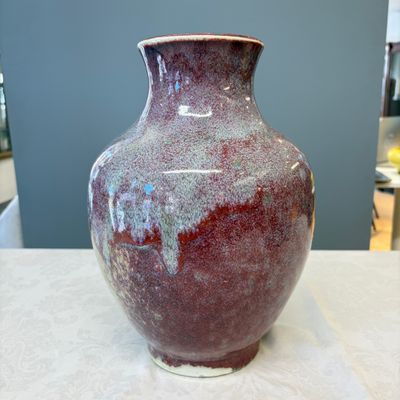 A Chinese flambé-glazed vase — photo 1
