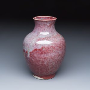 A Chinese flambé-glazed vase — photo 1